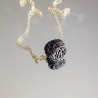 Porcelain snowball necklace
